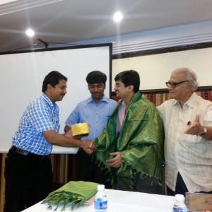 AOI Puducherry Chapter Honours Prof N K Majumder with Lifetime Achievement Award; memento to neurosurgeon
